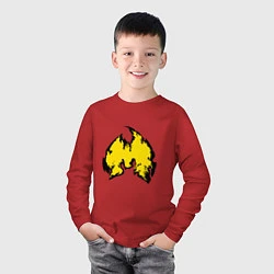 Лонгслив хлопковый детский Method Man, цвет: красный — фото 2