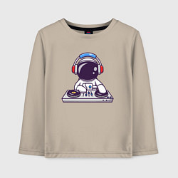 Лонгслив хлопковый детский ДИДЖЕЙ DJ Z, цвет: миндальный