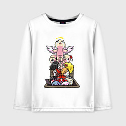 Лонгслив хлопковый детский THE BINDING OF ISAAC, цвет: белый