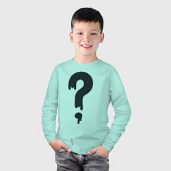 Лонгслив хлопковый детский Любимая футболка Зуса, цвет: мятный — фото 2