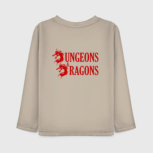 Детский лонгслив Dungeons and Dragons Драконы / Миндальный – фото 2