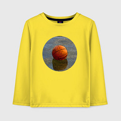 Лонгслив хлопковый детский Streetball, цвет: желтый