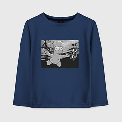 Лонгслив хлопковый детский Simpsons x Nirvana, цвет: тёмно-синий