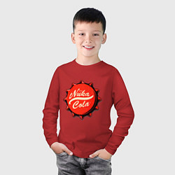 Лонгслив хлопковый детский Nuka Cola Fallout, цвет: красный — фото 2