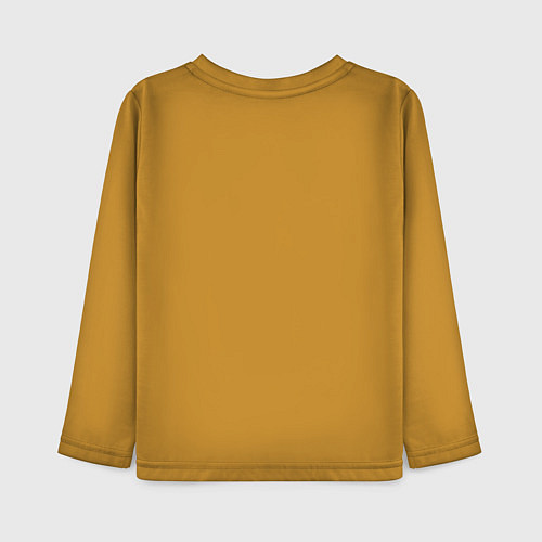 Детский лонгслив Прыгай выше неба / Горчичный – фото 2
