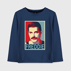 Лонгслив хлопковый детский Freddie, цвет: тёмно-синий