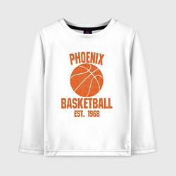 Лонгслив хлопковый детский Phoenix Basketball, цвет: белый