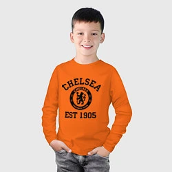 Лонгслив хлопковый детский Chelsea 1905, цвет: оранжевый — фото 2