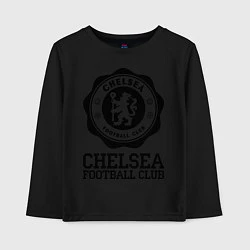 Лонгслив хлопковый детский Chelsea FC: Emblem, цвет: черный