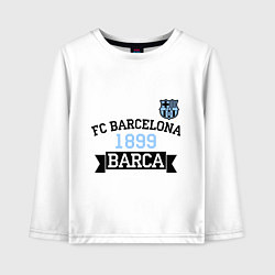 Лонгслив хлопковый детский Barca 1899, цвет: белый