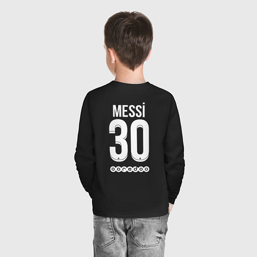 Детский лонгслив Messi 30 PSG / Черный – фото 4