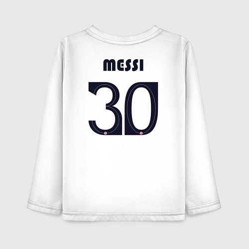 Детский лонгслив PSG Messi 30 New 202223 / Белый – фото 2