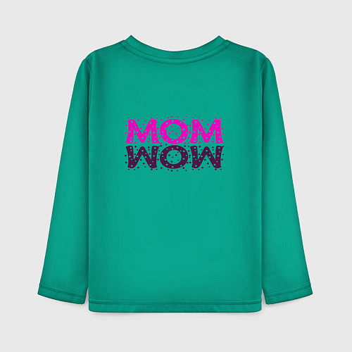 Детский лонгслив MOM / Зеленый – фото 2