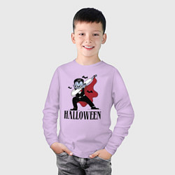 Лонгслив хлопковый детский Vampire Dab, цвет: лаванда — фото 2