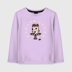 Лонгслив хлопковый детский Королева выпечки Baking Queen, цвет: лаванда