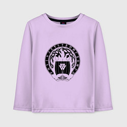 Лонгслив хлопковый детский ВАЛЬКНУТ VALKNUT ДРАККАР Z, цвет: лаванда