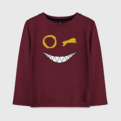 Детский лонгслив Emoji winking