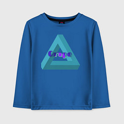 Лонгслив хлопковый детский GRAPE MERCH, цвет: синий