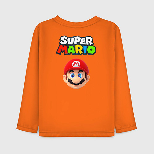 Детский лонгслив Mario Princess / Оранжевый – фото 2