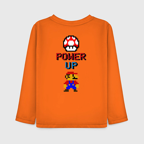 Детский лонгслив Big Mario / Оранжевый – фото 2