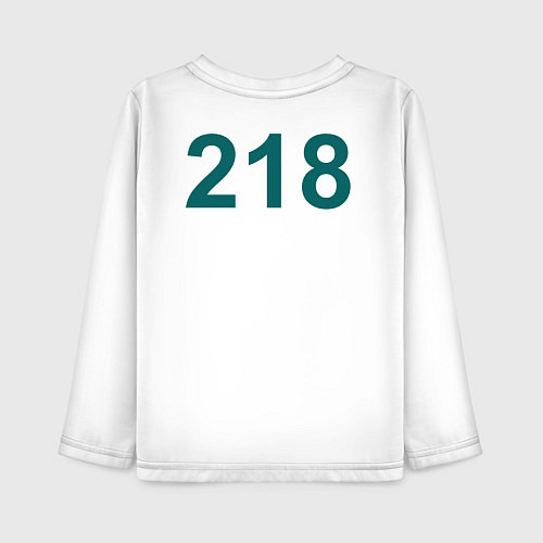 Детский лонгслив Игрок 218 / Белый – фото 2
