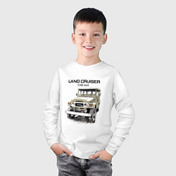 Лонгслив хлопковый детский Toyota Land Cruiser FJ 40 4X4 sketch, цвет: белый — фото 2