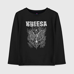 Лонгслив хлопковый детский Kylesa, цвет: черный