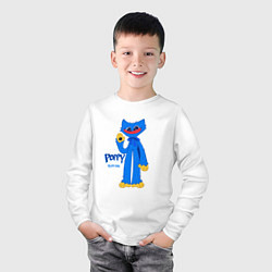 Лонгслив хлопковый детский Monster Huggy WuggyХагги Вагии, цвет: белый — фото 2