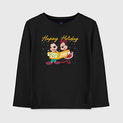 Детский лонгслив Happy Holoday Mouse