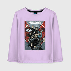 Лонгслив хлопковый детский Metallica - cool dudes!, цвет: лаванда
