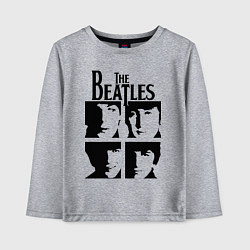 Лонгслив хлопковый детский The Beatles - legendary group!, цвет: меланж