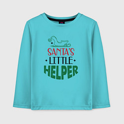 Детский лонгслив Santas littke helper