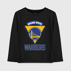 Лонгслив хлопковый детский Golden State Warriors Голден Стейт НБА, цвет: черный
