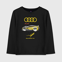 Лонгслив хлопковый детский Audi Quattro - 4X4 Concept, цвет: черный