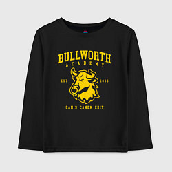 Лонгслив хлопковый детский Bully Bullworth Academy, цвет: черный