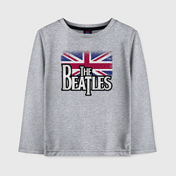 Лонгслив хлопковый детский The Beatles Great Britain Битлз, цвет: меланж
