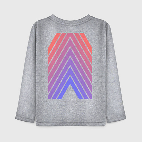 Детский лонгслив Машина Надпись / Меланж – фото 2