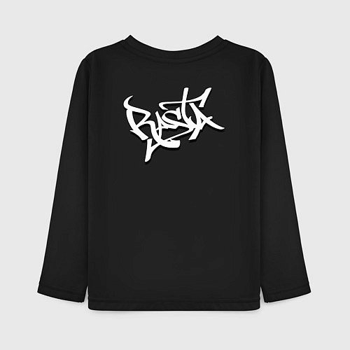 Детский лонгслив Rasta lioN / Черный – фото 2