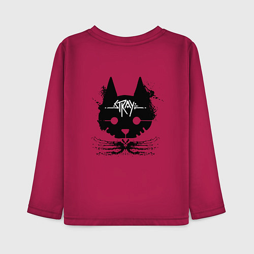 Детский лонгслив Stray Logo / Маджента – фото 2