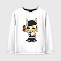 Лонгслив хлопковый детский Shadow Shaman Chibi, цвет: белый