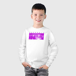 Лонгслив хлопковый детский Персонажи Эйфории, цвет: белый — фото 2