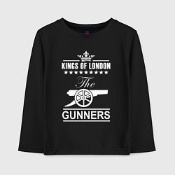 Лонгслив хлопковый детский Arsenal The king of London Арсенал, цвет: черный