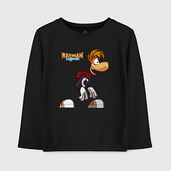 Лонгслив хлопковый детский Rayman Legends Рэйман, цвет: черный