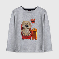 Лонгслив хлопковый детский Говорящий Бен, цвет: меланж
