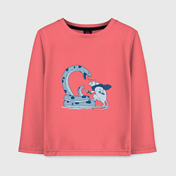 Детский лонгслив Смелый воин