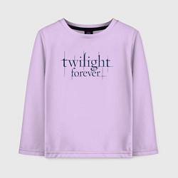 Лонгслив хлопковый детский Logo Twilight, цвет: лаванда