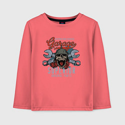 Лонгслив хлопковый детский Garage superior, цвет: коралловый