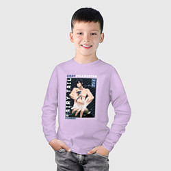 Лонгслив хлопковый детский Fairy Tail, Грей Фуллбастер, цвет: лаванда — фото 2