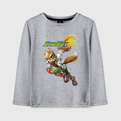 Лонгслив хлопковый детский Star Fox Zero Nintendo Video game, цвет: меланж