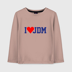 Детский лонгслив I love JDM!